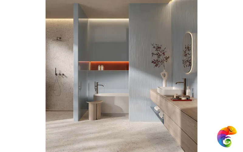 Настенная плитка MATERIA BRILLANTE 50X120 FOGLIE LINFA BRILLANTE 50x120 fTOR