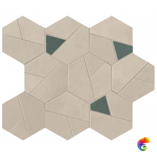 Boost Pro Cream Mosaico Hex Blue 25x28.5