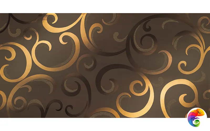 Декоративные элементы Mark Moka Gold Damask Декор (м2) 40x80 +38702