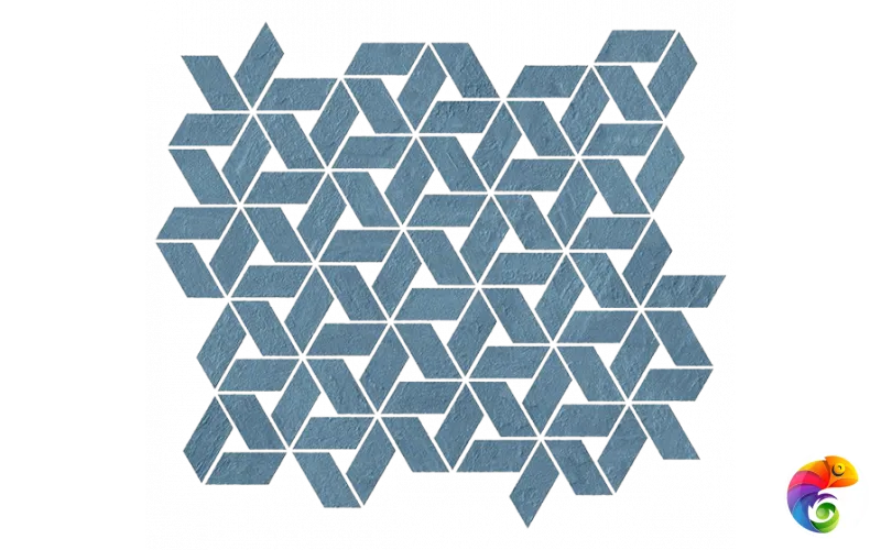Мозаика Raw Blue Twist 35.8x31 9RTB