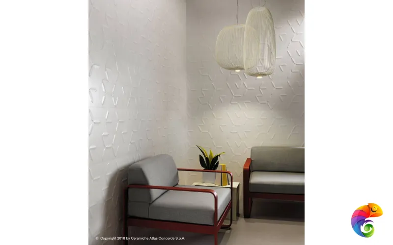 Декоративные элементы 3D Twist  White Matt 40x80 8DWM