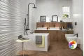 Декоративные элементы 3D Twist  White Matt 40x80 8DWM