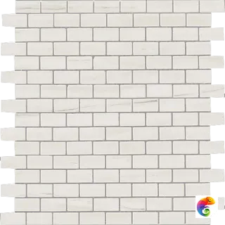 Marvel Bianco D. Mosaico Lapp. Burattato 29.8X29.8