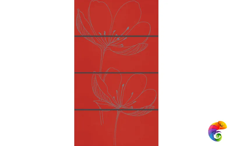 Декоративные элементы 255D2RE 	DREAM B RED 4*25x60 +10837