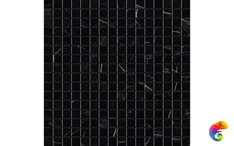 Мозаика Marvel Black Atlantis  Mosaico Lappato 30x30 AOVB