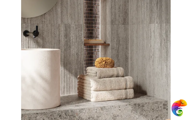 Настенная плитка MATERIA CLASSICA 50X120 GROOVE TORTORA MATT 50x120 fTP2