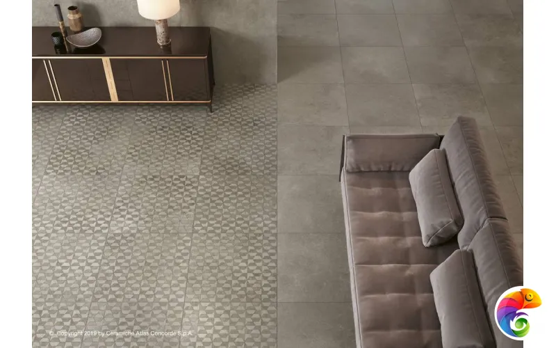 Напольная плитка Дрифт Вайт 60x120 Рет 60x120 610010001443