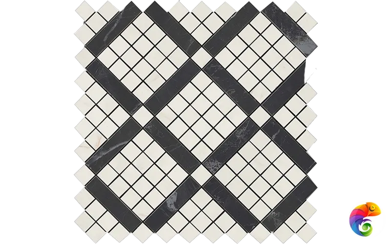 Мозаика Marvel  Cremo Mix Diagonal Mosaic 30.5x30.5 9MVF