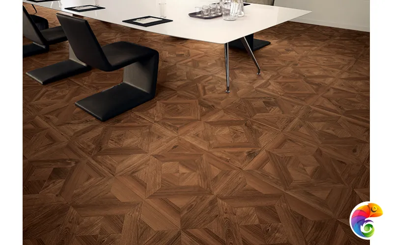 Напольная плитка Фрейм Волнат 22,5x90 Шлиф. 22.5x90 610015000336