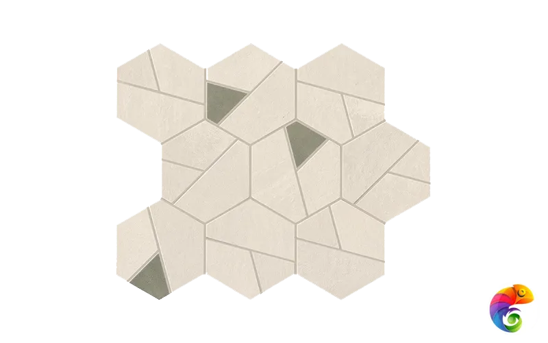 Мозаика Boost Pro Ivory Mosaico Hex Olive 25x28.5 A0QN