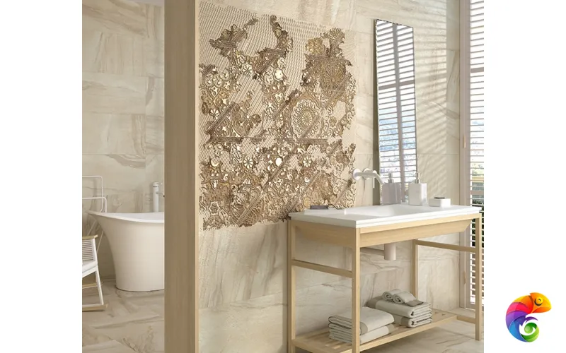 Настенная плитка RECT. 1201 BEIGE 40X120 RELIEVE 40X120 00484120102011051