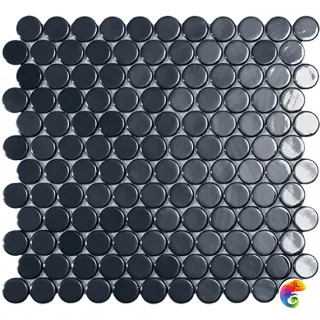VIDREPUR CIRCLE BLACK BR (2.5Х2.5) 30.6х31.4