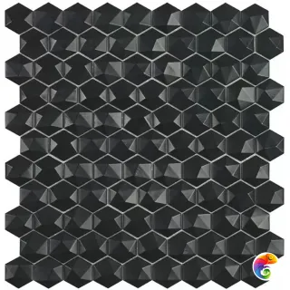 VIDREPUR NORDIC BLACK MT HEXAGON (3.5Х3.5) 31.7х30.7