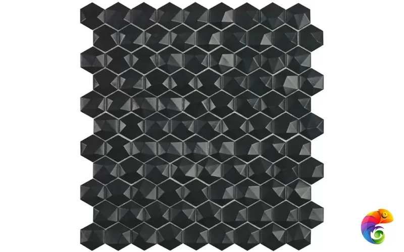 VIDREPUR NORDIC BLACK MT HEXAGON (3.5Х3.5) 31.7х30.7