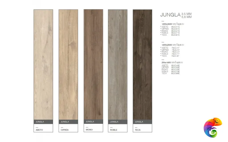 GRESPANIA COVERLAM JUNGLA ROBLE 120х260х3.5