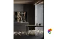 TERZADIMENSIONE BELVEDERE BLACK POLISHED 120х280x0.6