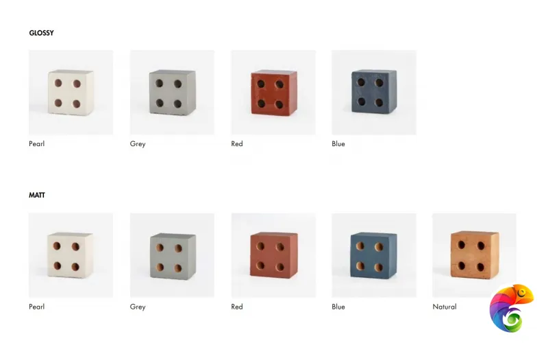 MUTINA BLOC RED GLOSSY 13х13