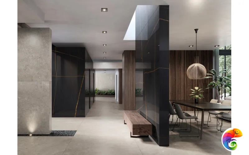 PORCELANOSA XLIGHT NYLO NOIR POLISHED 120х270 G-2505