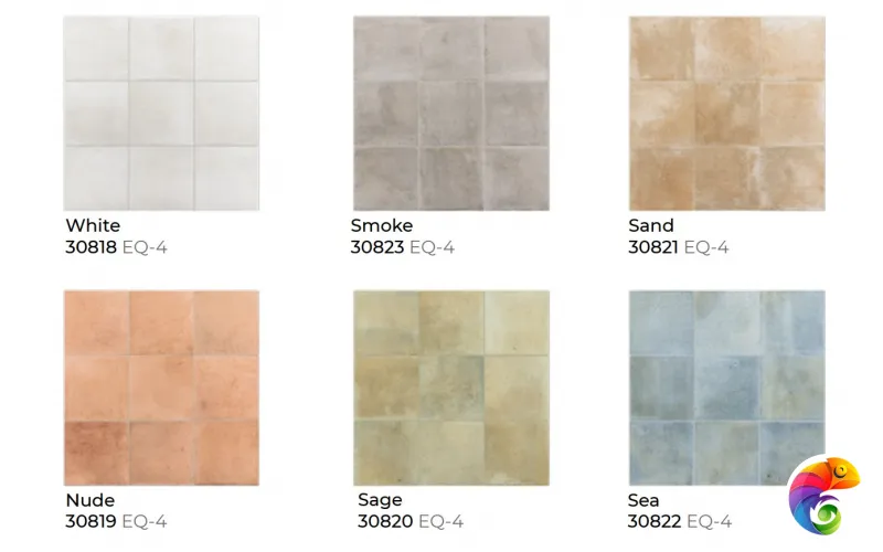 EQUIPE RAKU WHITE 10х10 EQ-4