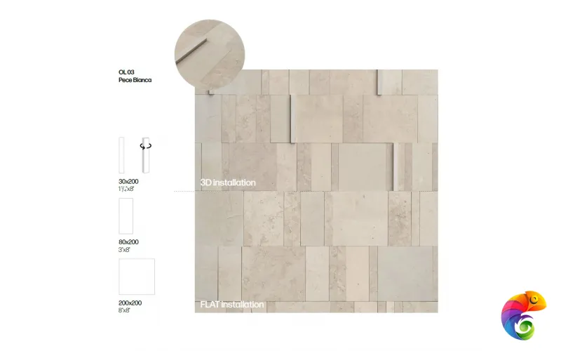 MIRAGE PECE BIANCA OL 03 TABULATE 3х20x2