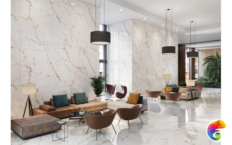 PORCELANOSA XLIGHT CALACATTA GOLD POLISHED 120х120x6 G-2530