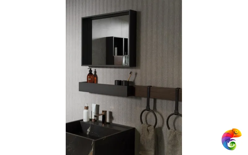 PORCELANOSA NOIR TOPO SPIGA 45х120 G-274