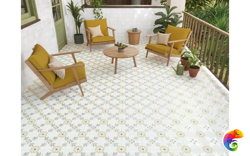 HARMONY LLEVANT YELLOW GARDEN LT 22.3х22.3 Q-55
