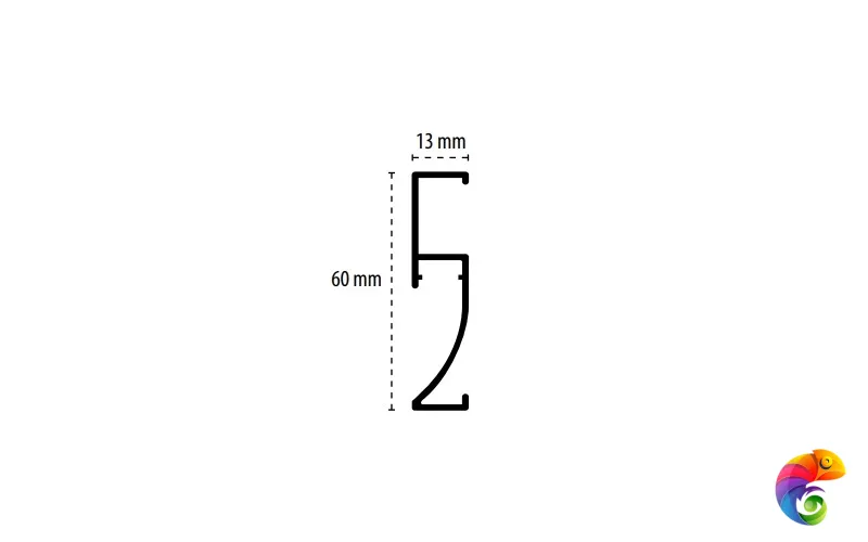 BUTECH PRO-SKIRTING LED WHITE 6x250 cm