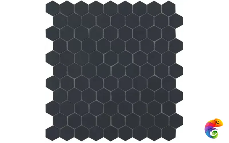 VIDREPUR NORDIC MATT BLACK HEX (3.5х3.5) 31.7х30.7