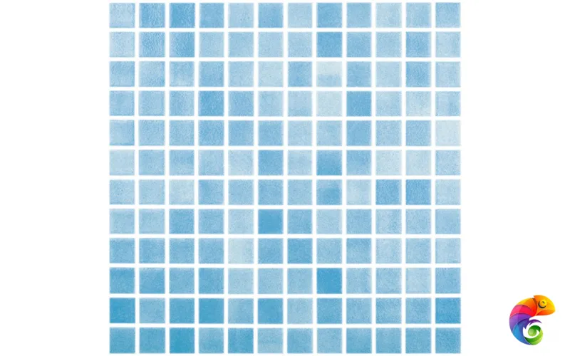 VIDREPUR COLORS NIEBLA AZUL TURQUESA (2.5х2.5) 31.5х31.5
