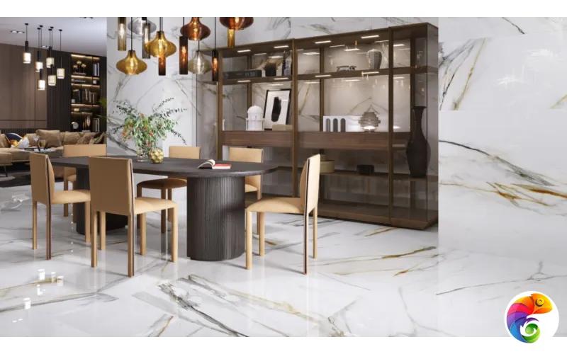 COLORKER CALACATTA GOLD WHITE POLISHED 60х120 M-79