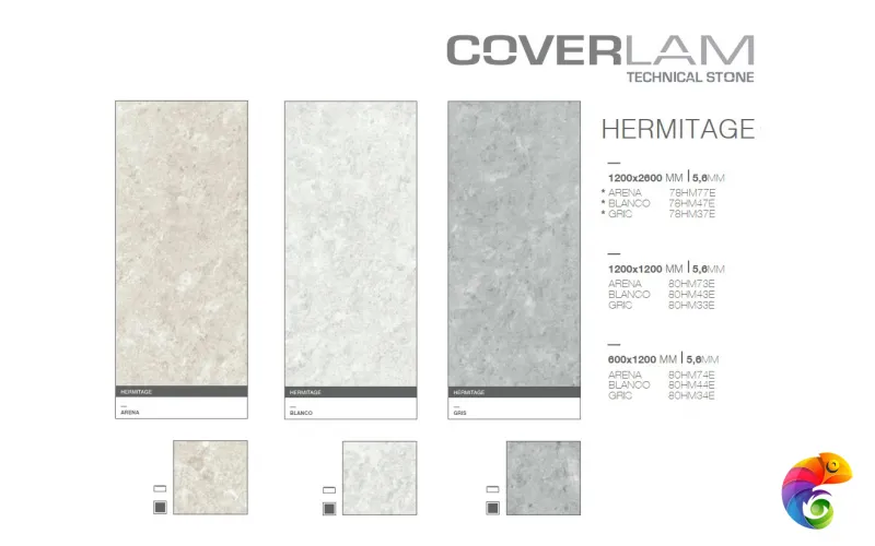 GRESPANIA COVERLAM HERMITAGE BLANCO 120х120х5.6