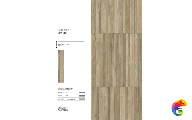 MIRAGE SAWDUST GY 02 CARMEN SP SQ 20х120x0.9