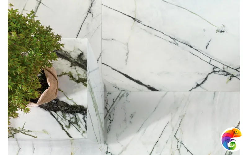 PORCELANOSA XLIGHT CALACATTA GREEN POLISHED 120х120x6 G-2531