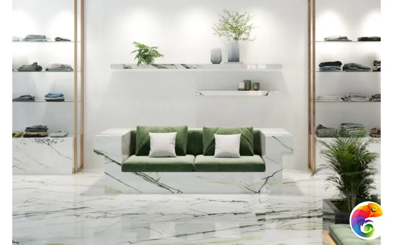 PORCELANOSA XLIGHT CALACATTA GREEN POLISHED 120х120x6 G-2531