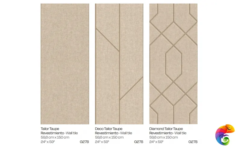 PORCELANOSA TAILOR TAUPE DIAMOND 59.6х150 G-278