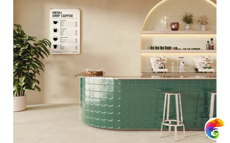 HARMONY DRIP GREEN 13.2х13.2 Q-77