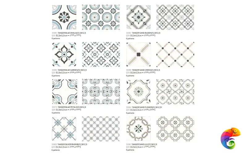 HARMONY TANGER SILVER RHOMB 12.3х12.3 Q-39