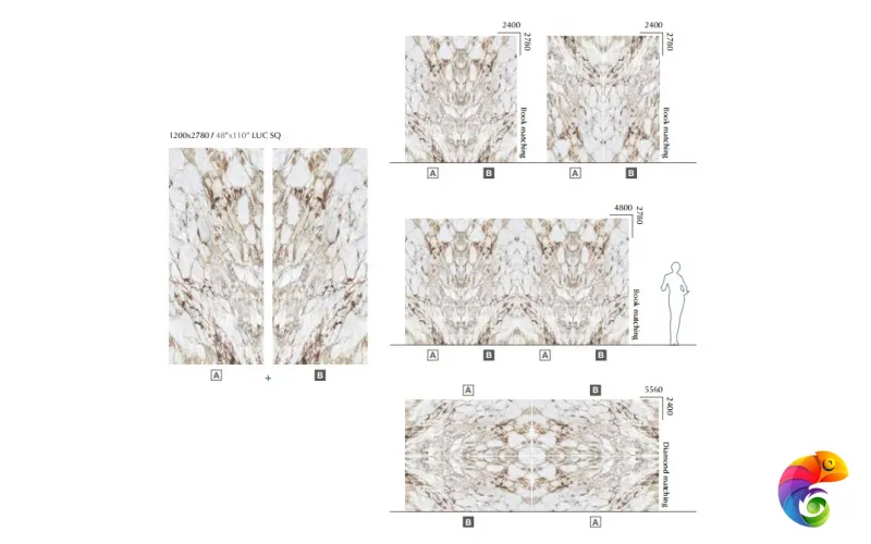 MIRAGE ARABESCATO ORO CP 03 BOOKMATCH A LUC SQ 120х278х6