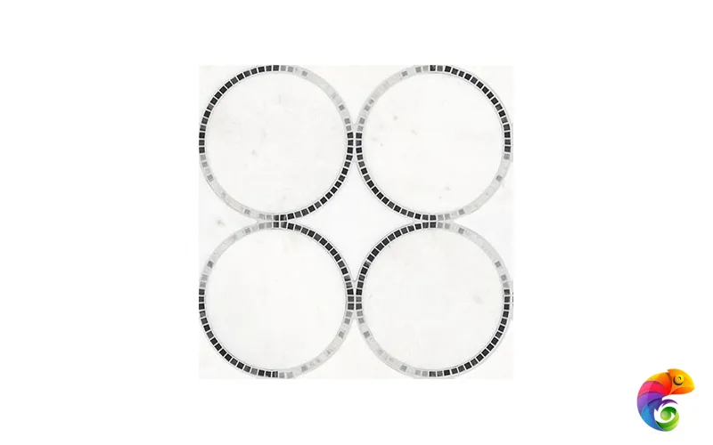 LANTIC TEMPO CIRCLE WHITE 29.9х29.9 G-146