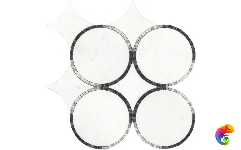 LANTIC TEMPO CIRCLE WHITE 29.9х29.9 G-146