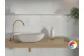 HARMONY LAGOON WHITE DECOR 6х24.6 Q-53