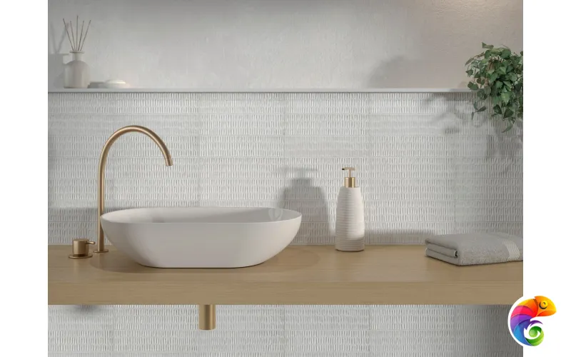HARMONY LAGOON WHITE DECOR 6х24.6 Q-53