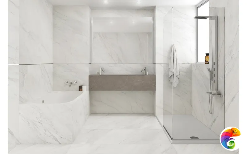 PORCELANOSA XLIGHT GLEM WHITE NATURE 120х120х6 G-2528