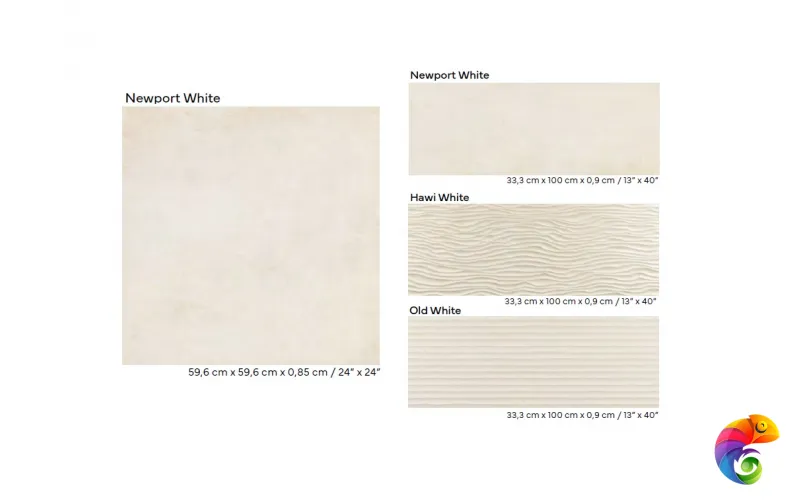 PORCELANOSA NEWPORT WHITE 33.3х100 G-271