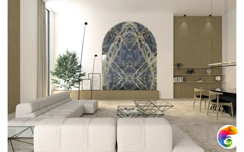 PORCELANOSA XTONE ANDES BLUE POLISHED A 160х320x0.6 G-1054