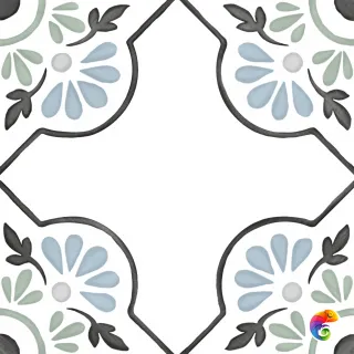 HARMONY TANGER BLUE PETALS 12.3х12.3 Q-39