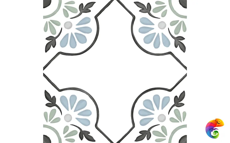 HARMONY TANGER BLUE PETALS 12.3х12.3 Q-39