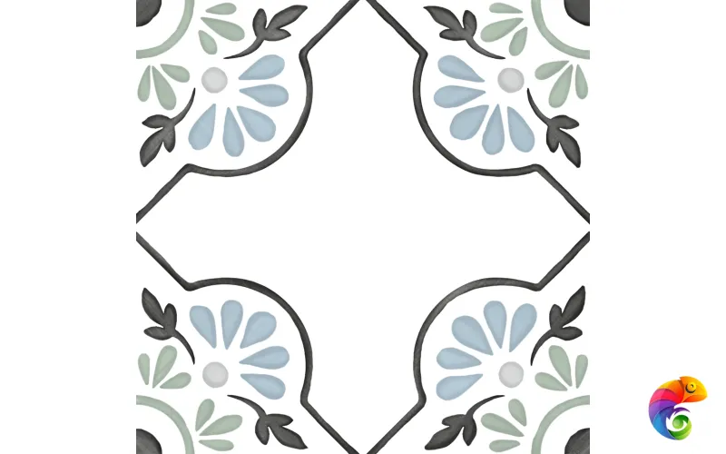 HARMONY TANGER BLUE PETALS 12.3х12.3 Q-39