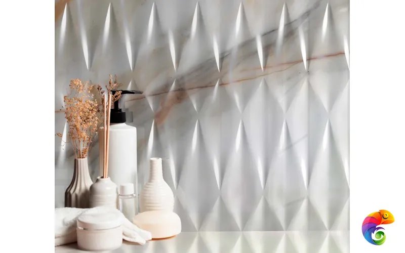 COLORKER CALACATTA IRIS GOLD WHITE 31.6х100 M-77